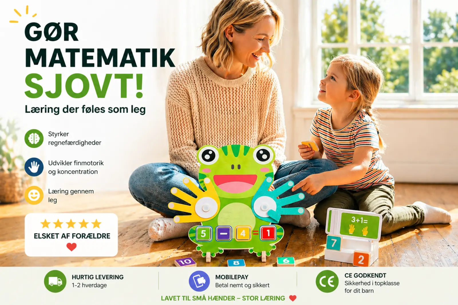 Skoleklar Tællesæt i Træ (3–6 år)